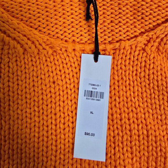 Banana Republic Women's Orange Tiger Sweater Cotton Tank Top XL NWT - Picture 5 of 5